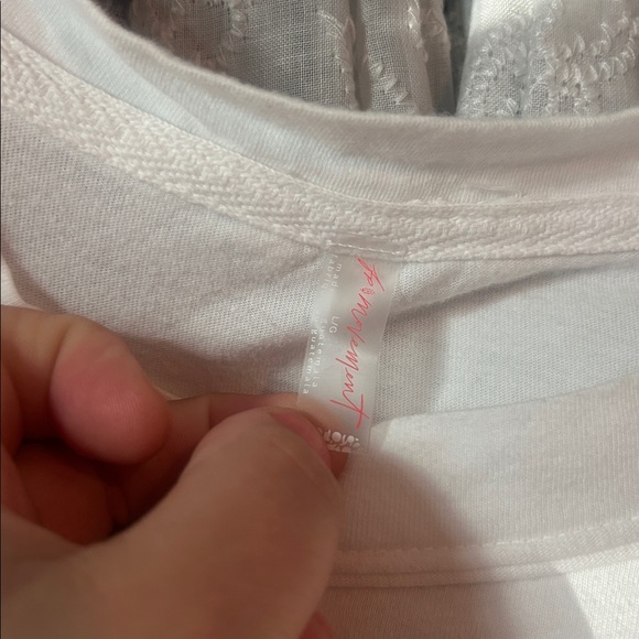 FP Movement (by Free People) Boxy, White, long sleeved, layering shirt - Picture 6 of 7